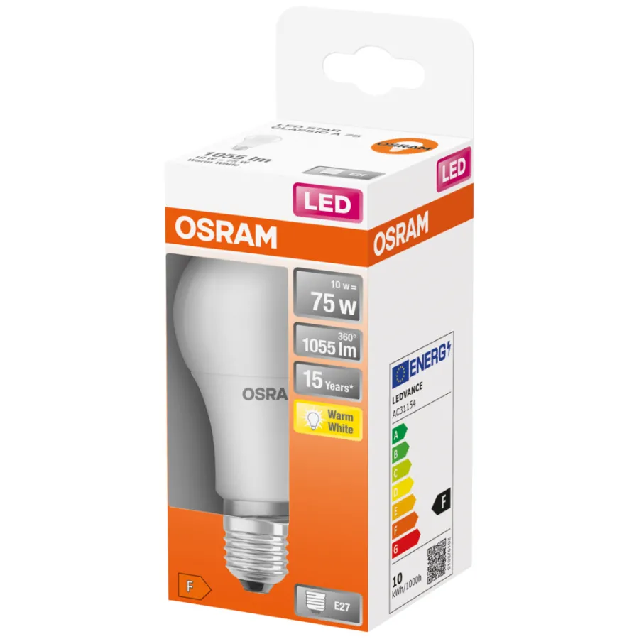 Outlet Osram LED Star Classic standardpære E27 10 W