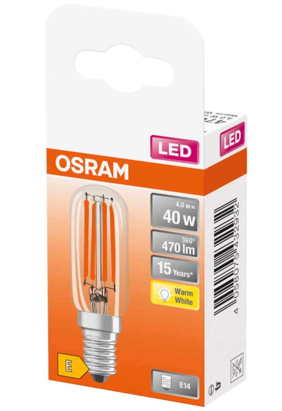 New Osram LED T26 E14 4 W kjøleskapspære