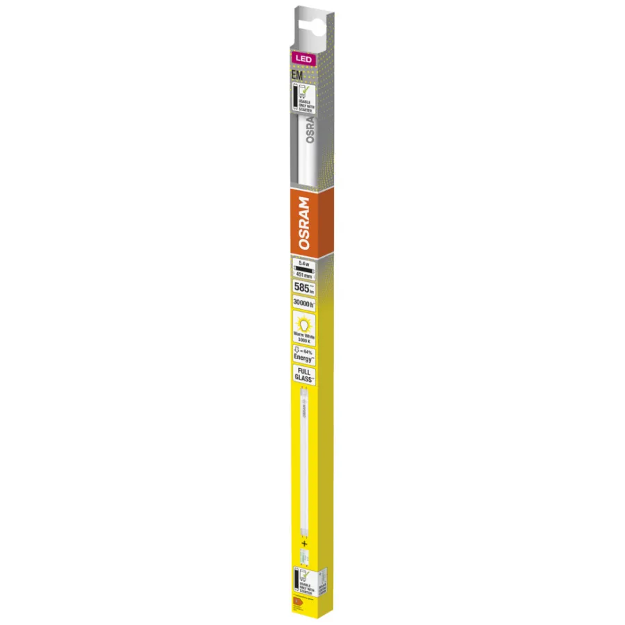 New Osram SubstiTUBE T8 EM lysstoffrør G13 5,4 W