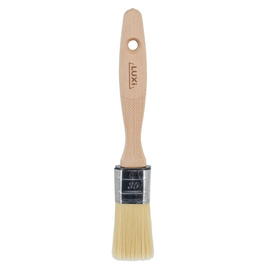 Hot Luxi Oval pensel m/trehåndtak 35 mm -