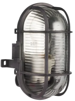 New Oval vegglampe Grå