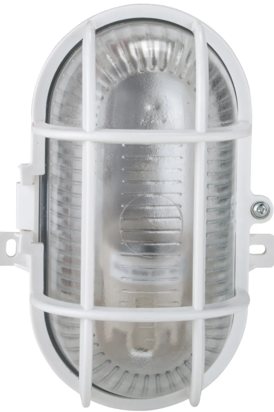 Outlet Oval vegglampe Hvit