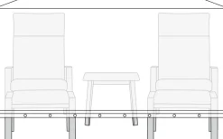Sunlife Overtrekk til hagemøbelsett L170 x B130 x H85 cm -