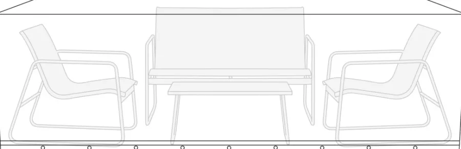 Hot Sunlife Overtrekk til hagemøbelsett L220 x B130 x H85 cm - ®