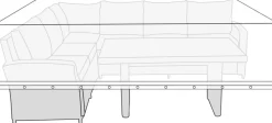 Discount Sunlife Overtrekk til loungemøbelsett L300xB145xH100 cm -