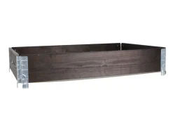 New Scan-Pot Pallekarm svartbeiset 19 mm, 80 x 120 x 20 cm