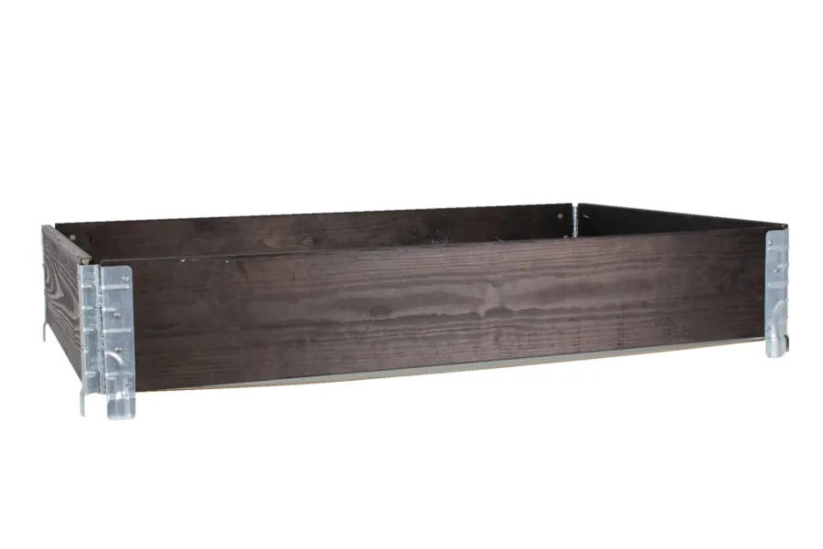 New Scan-Pot Pallekarm svartbeiset 19 mm, 80 x 120 x 20 cm