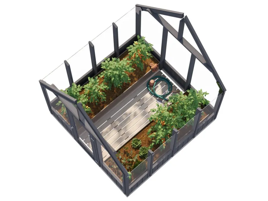 Online Palmako drivhus Emilia 5,4 m² - 240 x 244 cm