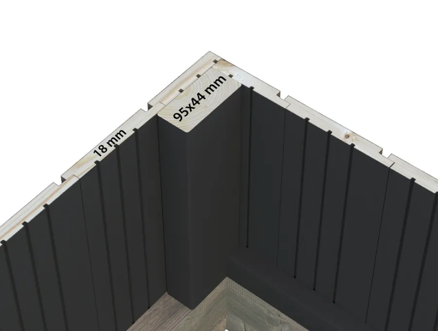 Online Palmako drivhus Emilia 5,4 m² - 240 x 244 cm