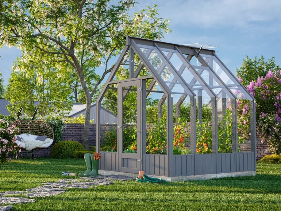 Online Palmako drivhus Emilia 5,4 m² - 240 x 244 cm