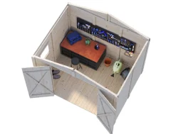 Outlet Palmako redskapsbod Aksel 1 - 4,6 m² 243 x 190 cm