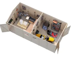 Discount Palmako redskapsbod Aksel 4 - 14,7 m² 273 x 550 cm
