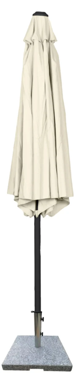Hot Sunlife Parasoll Arizona beige m/sveiv og tilt Ø300 - ® Beige duk og svart stang