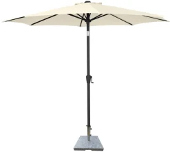 Hot Sunlife Parasoll Arizona beige m/sveiv og tilt Ø300 - ® Beige duk og svart stang