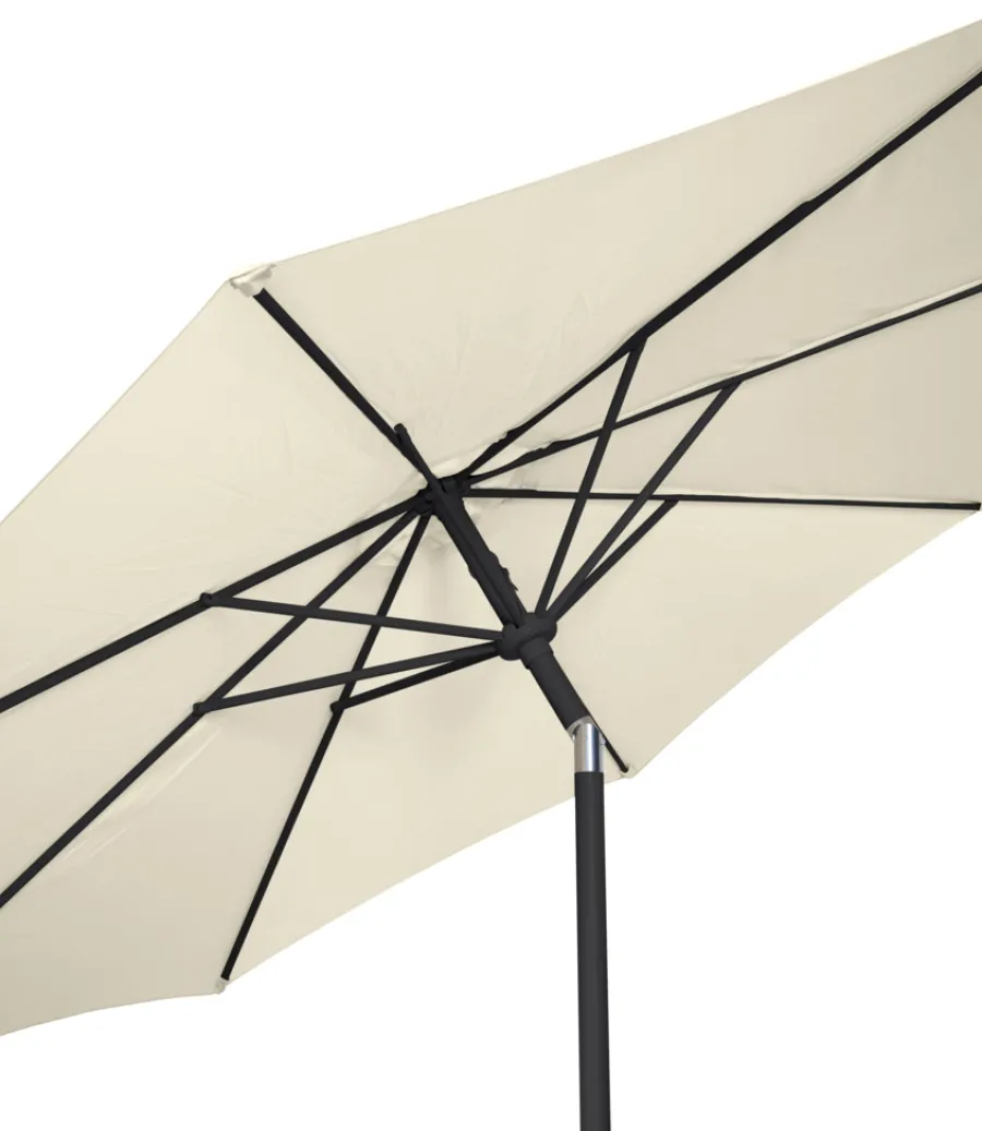 Hot Sunlife Parasoll Arizona beige m/sveiv og tilt Ø300 - ® Beige duk og svart stang