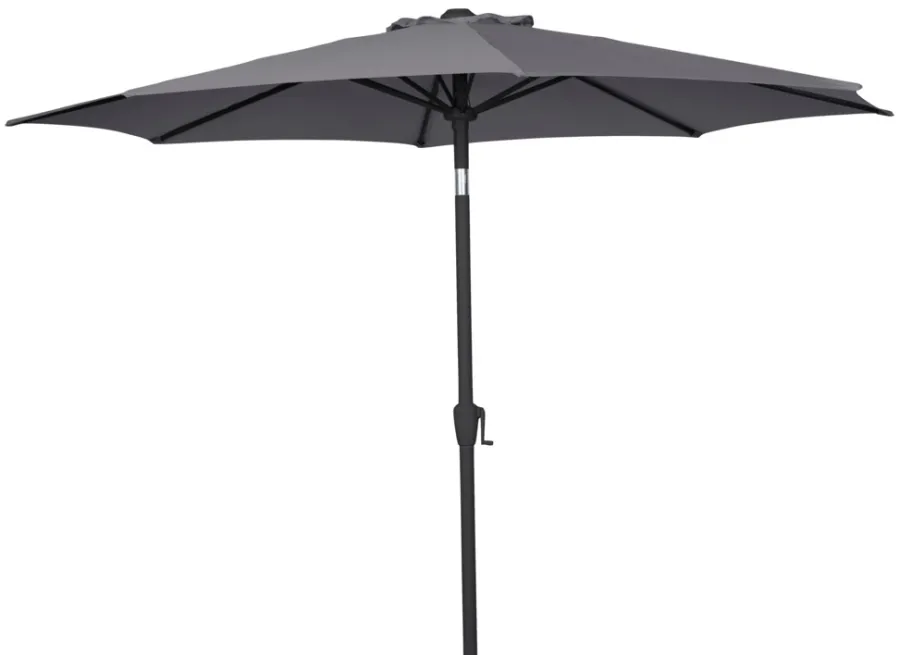 Hot Sunlife Parasoll Arizona grå m/sveiv & tilt Ø300 - ® Grå/Svart