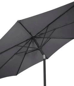 Hot Sunlife Parasoll Arizona grå m/sveiv & tilt Ø300 - ® Grå/Svart