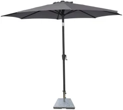 Hot Sunlife Parasoll Arizona grå m/sveiv & tilt Ø300 - ® Grå/Svart