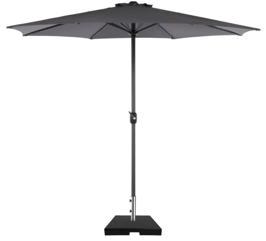 Clearance Sunlife Parasollfot Freetown 50x50x6 cm svart granitt - ®