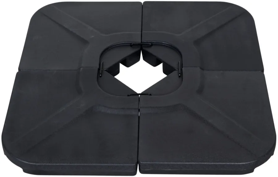 Best Sunlife Parasollfot Indiana svart plast - ®