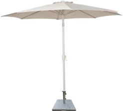 Clearance Sunlife Parasoll Nevada grå m/sveiv & tilt Ø 300 cm - ® Sandgrå