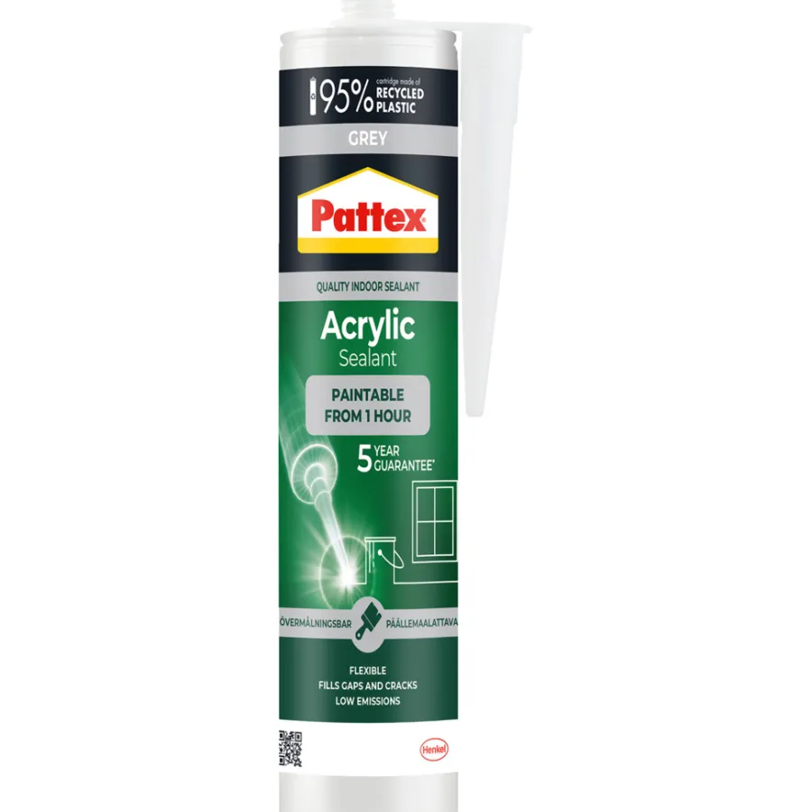 Online Pattex akrylfugemasse grå 280 ml