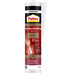 New Pattex sanitær- og byggsilikon klar 280 ml