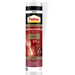 Clearance Pattex sanitær- og byggsilikon hvit 280 ml