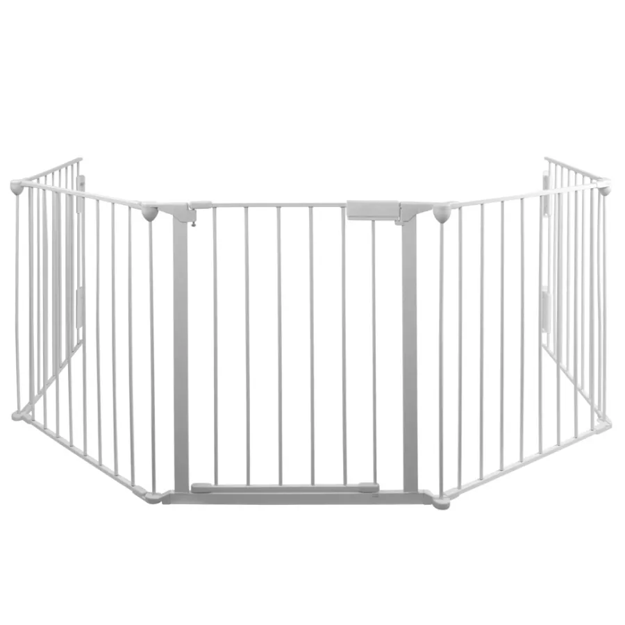 Clearance Glöd Peisgitter hvit 5-delt 135 x 75,5 x 115 cm -