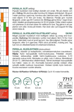 Weibulls Persille, glattbladet "Gigante D'Italia"