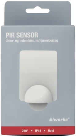 Discount Elworks PIR-sensor 240° innendørs/utendørs – Hvit