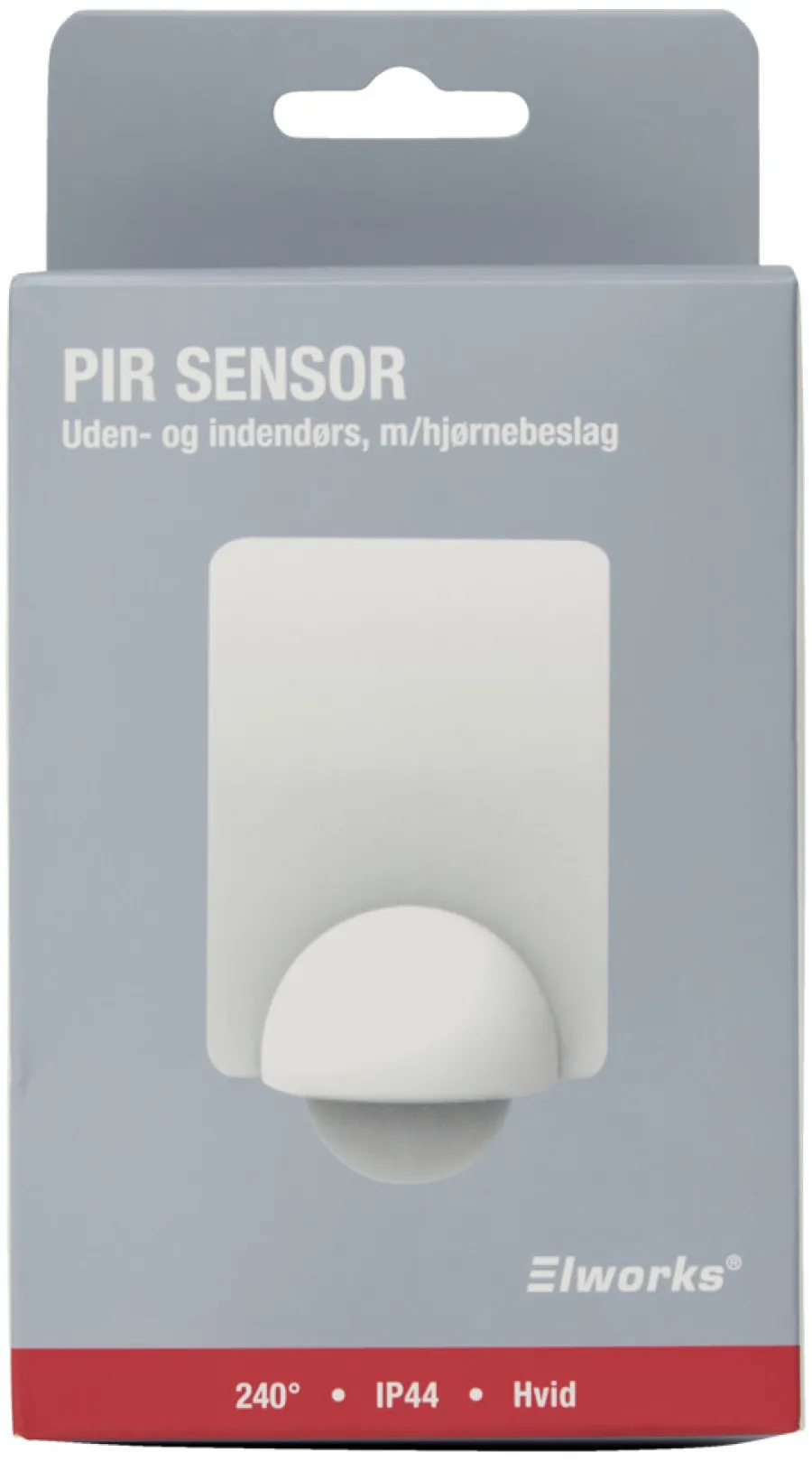 Discount Elworks PIR-sensor 240° innendørs/utendørs – Hvit