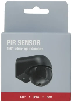 Clearance Elworks PIR-sensor 180° innendørs/utendørs – Svart