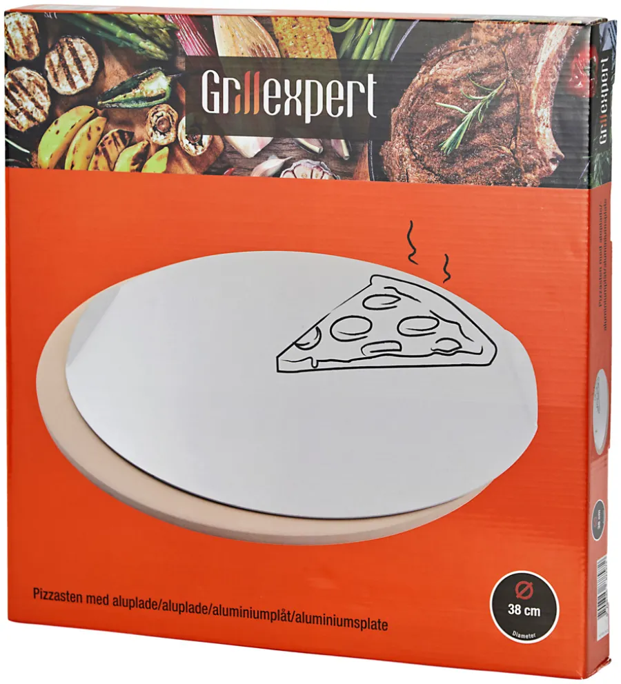 Grillexpert Pizzastein Ø38 cm med alubakeplate -