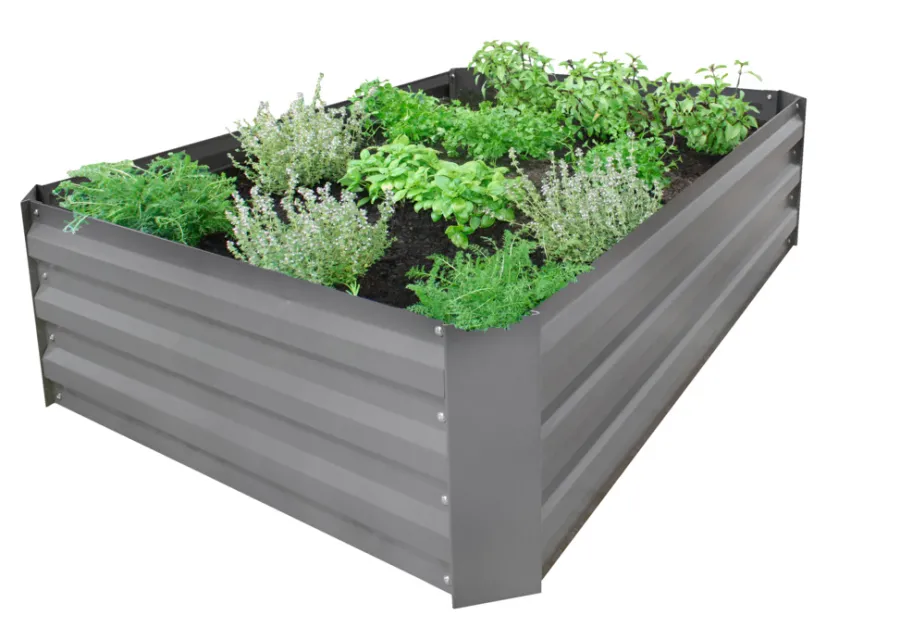 Outlet Gardenlife Land Plantekasse galvanisert modell Easy M u/bunn