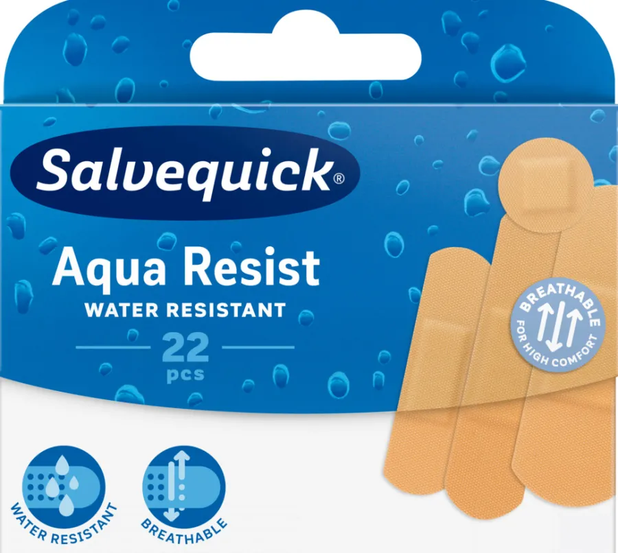 New Salvequick Plaster Aqua Resist – 22 stk.