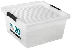 Sale Plast1 oppbevaringsboks m/lokk klar - BoxOne 20