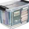 Hot Plast1 oppbevaringsboks m/lokk klar - SystemBox 60