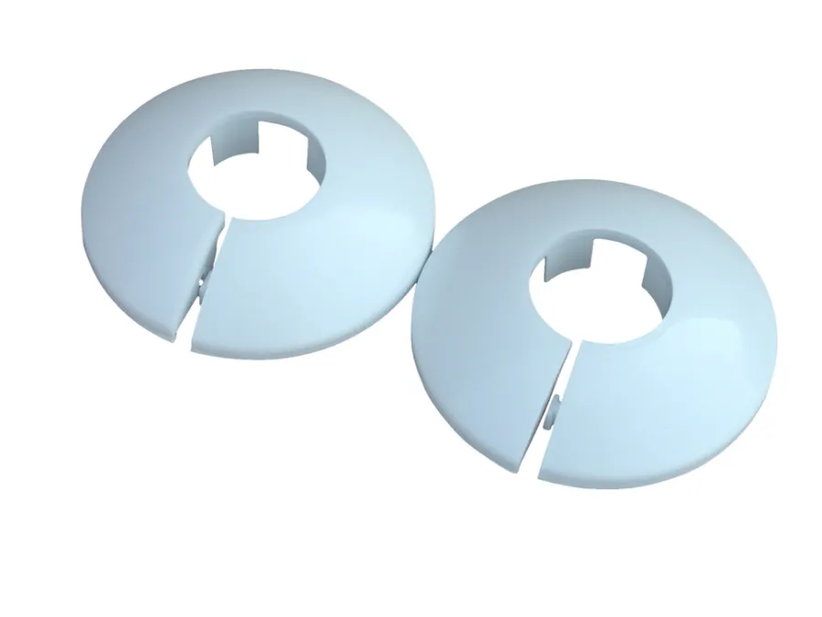 Outlet Plastrosett 3/8" hvit - 2 stk.