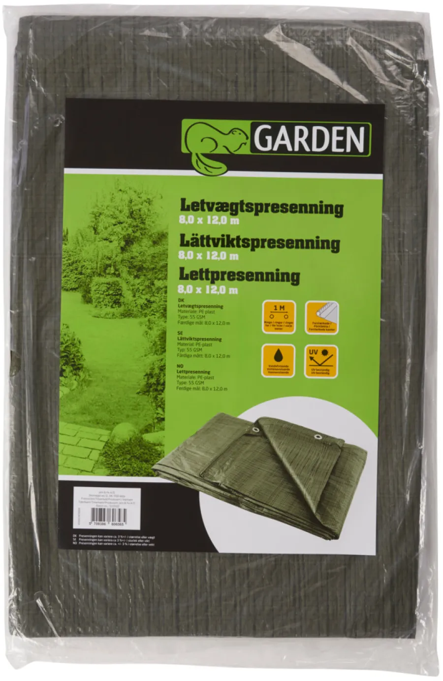 Hot Garden Presenning 800 x 1200 cm 96 m² - ® Grønn