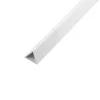 Online Profillist/plakatlist trekantet hvit pvc - 1 meter
