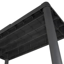 Outlet Gardeco Reol m/4 hyller plast - Svart