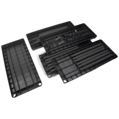 Outlet Gardeco Reol m/4 hyller plast - Svart