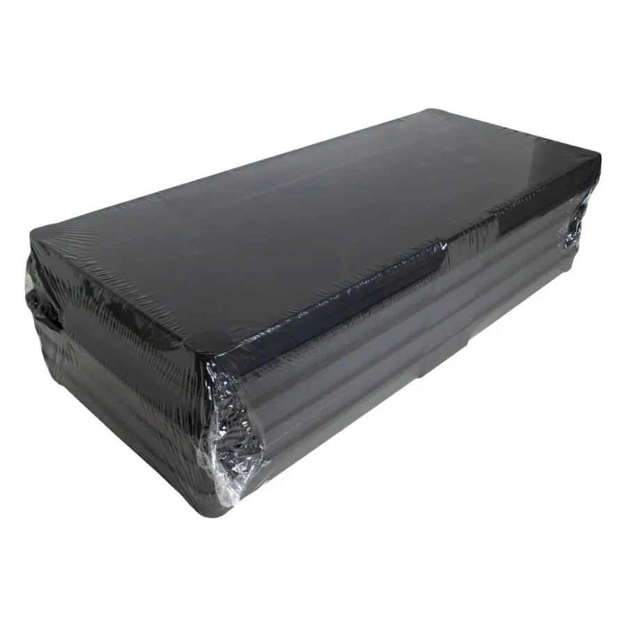 Outlet Gardeco Reol m/4 hyller plast - Svart