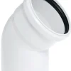 Outlet Rørbøyning hvit PP 50 x 30 gr