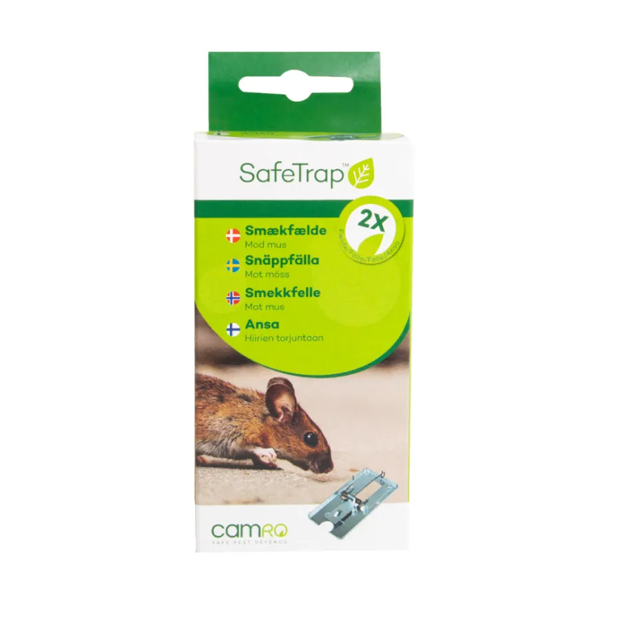 Online SafeTrap musefeller i metall - 2-pk.