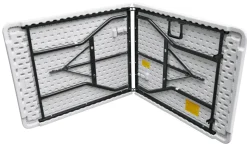 Sale Sammenleggbart bord stål/plast 180 x 75 cm Hvit