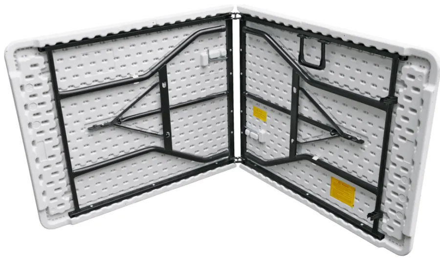 Sale Sammenleggbart bord stål/plast 180 x 75 cm Hvit