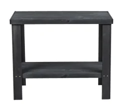 New Sidebord i tre med 1 hylle 90 x 45 cm