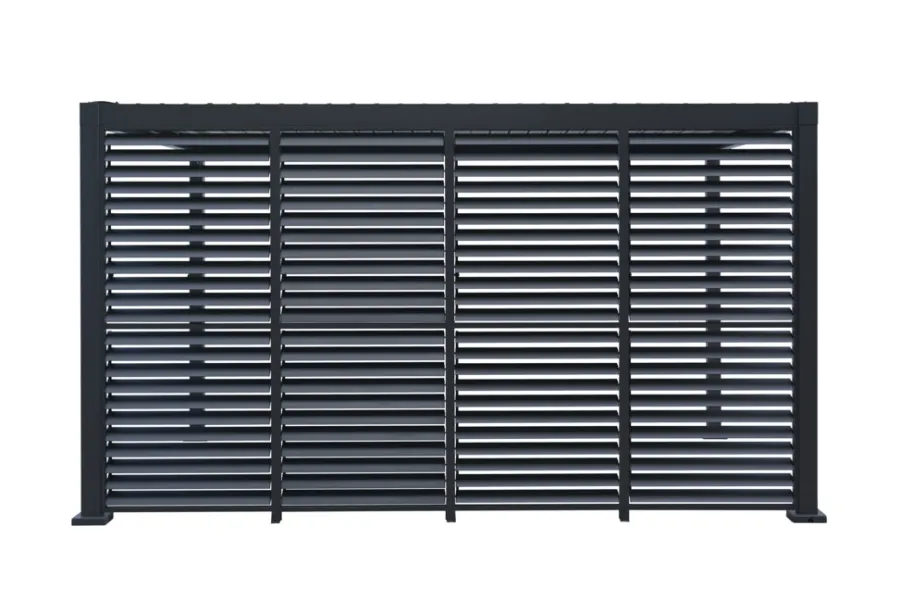 Sale Outfit Sidepanel med justerbare lameller til pergola 4 meter -